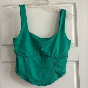 Live in the Moment Green Top